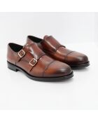 Monks 100% braunes Conado-Leder