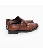 Monks 100% braunes Conado-Leder