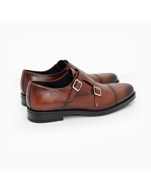 Monks 100% braunes Conado-Leder
