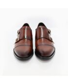 Monks 100% braunes Conado-Leder