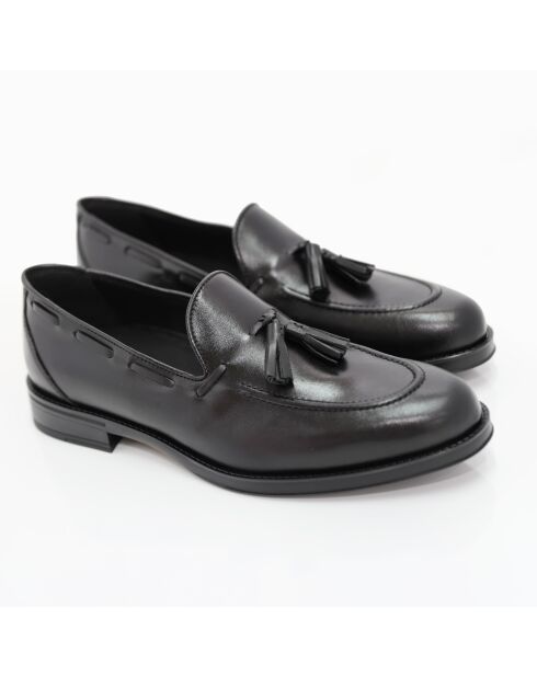 Mocassins 100 % cuir Kuror noirs