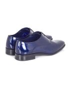 Marineblaue Oxford-Schuhe aus 100% Panil-Leder