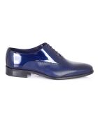 Marineblaue Oxford-Schuhe aus 100% Panil-Leder