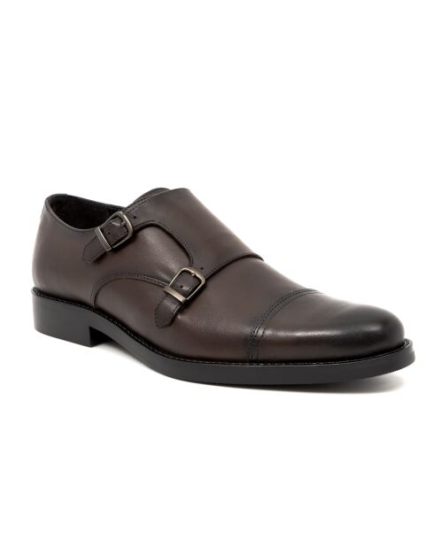 Monks 100% braunes Mimonk-Leder