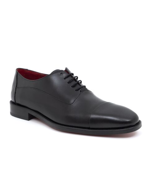 Schwarze Lonalo Oxford-Schuhe aus 100% Leder