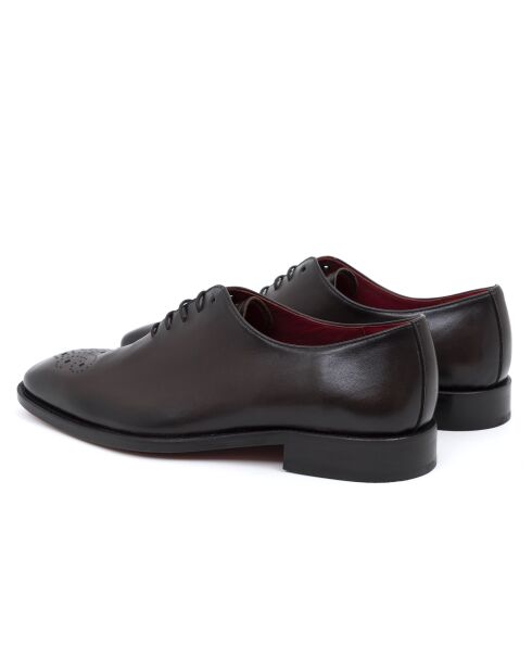 Luniso braune Oxford-Schuhe aus 100% Leder