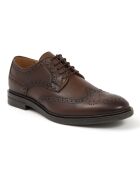 100% bruine Mievega leren derby's