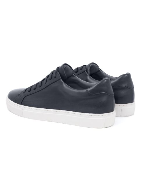 Marineblauwe sneakers van 100% leer Milbet