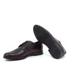 Derbies 100 % cuir Amilavy bordeaux