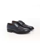 Manir marineblaue Derbys aus 100% Leder
