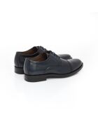 Manir marineblaue Derbys aus 100% Leder