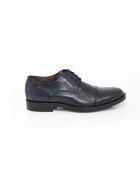 Manir marineblaue Derbys aus 100% Leder