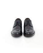 Manir marineblaue Derbys aus 100% Leder
