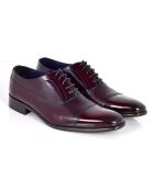 Pamor burgunderrote Oxford-Schuhe aus 100% Leder