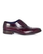 Pamor burgunderrote Oxford-Schuhe aus 100% Leder