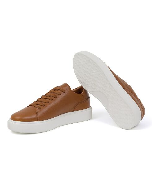 Melin lichtbruine sneakers van 100% leer