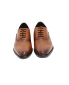 Hellbraune Paxor Oxford-Schuhe aus 100% Leder