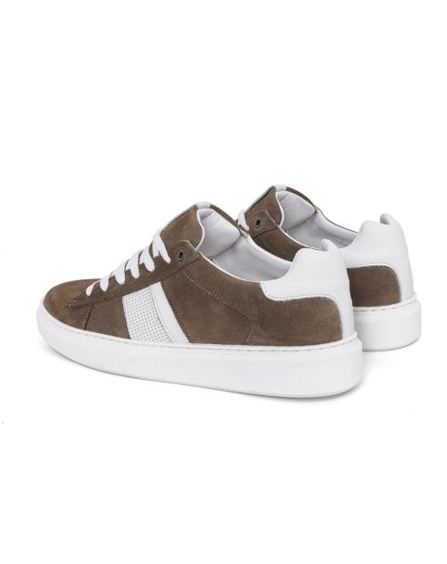 Zapatillas Sibosa de gamuza marrón