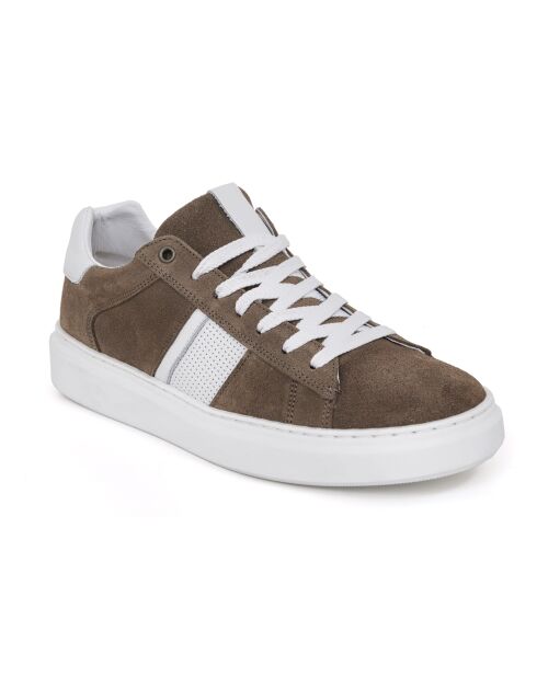 Zapatillas Sibosa de gamuza marrón