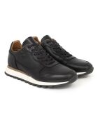 Sneakers aus 100% schwarzem Milani-Leder