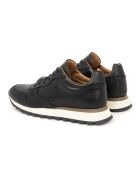 Sneakers aus 100% schwarzem Milani-Leder