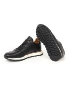 Sneakers aus 100% schwarzem Milani-Leder