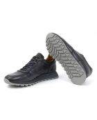 Marineblauwe Milani sneakers van 100% leer