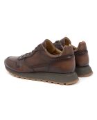 Sneakers 100 % cuir Milani marron