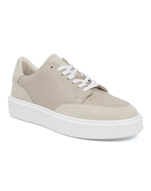 Sneakers Kabil aus 100% Leder in Beige