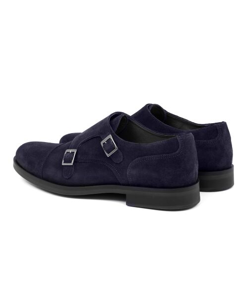 Blaue Mönche aus Mimonk-Veloursleder