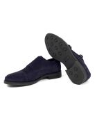 Blaue Mönche aus Mimonk-Veloursleder
