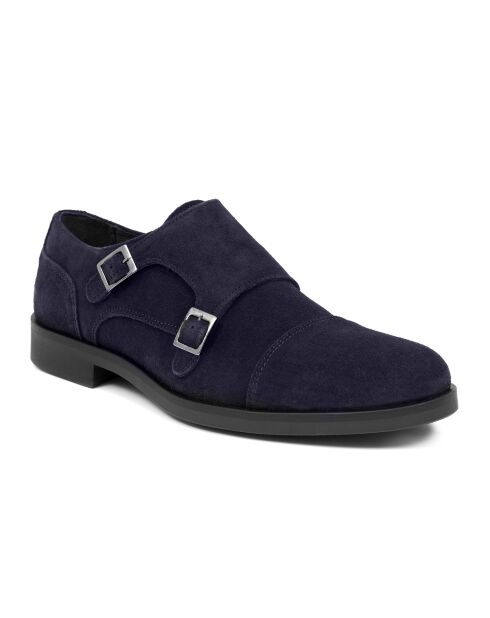 Blaue Mönche aus Mimonk-Veloursleder