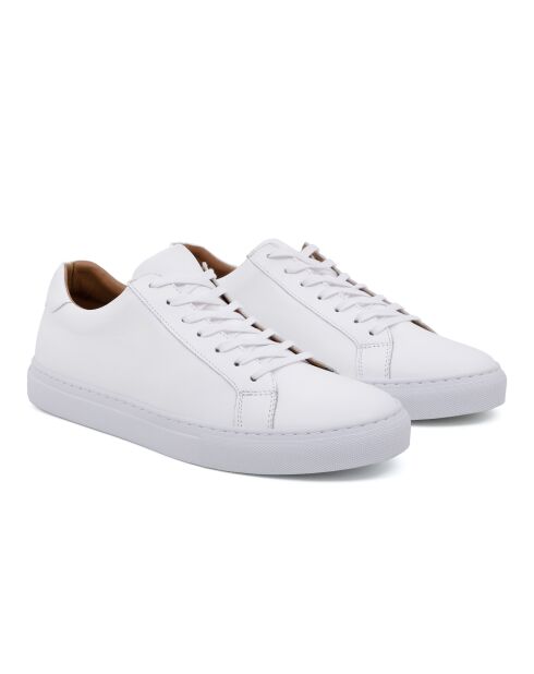 Witte sneakers van 100% leer van Melin