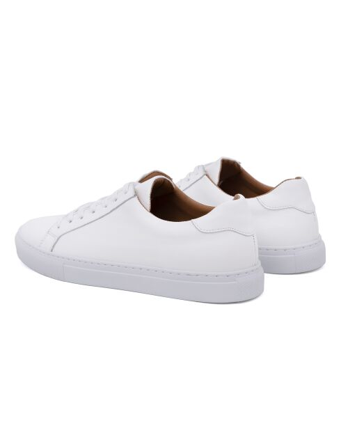 Witte sneakers van 100% leer van Melin
