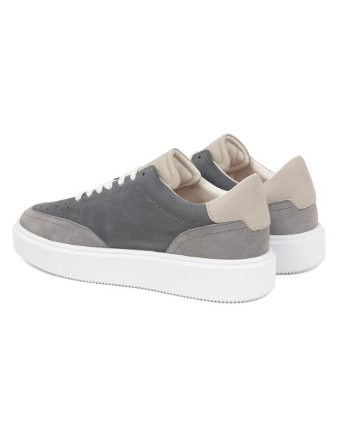 Graue Sneakers Kabil aus Veloursleder