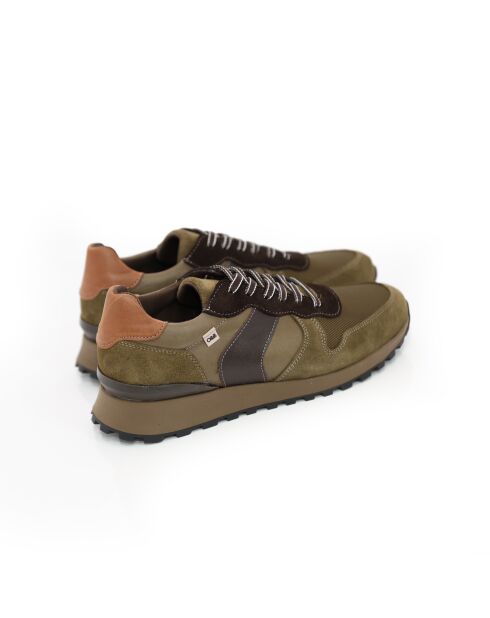 Catanor groene sneakers van 100% leer