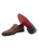Lucine bruine derby's van 100% leer