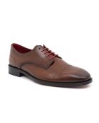 Lucine bruine derby's van 100% leer