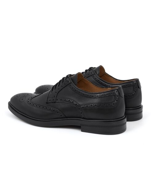 Derbies 100 % cuir Mievega noirs