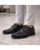 Derbies 100 % cuir Mievega noirs