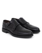 Monks 100% schwarzes Mimonk-Leder