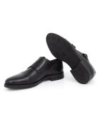 Monks 100% schwarzes Mimonk-Leder