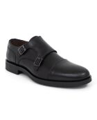 Monks 100% schwarzes Mimonk-Leder