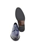 Derbys aus 100% marineblauem Pateri-Leder