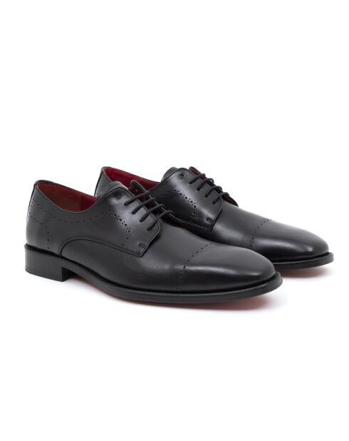 Derbies 100 % cuir Lucine noirs