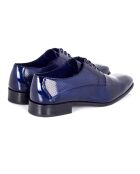 Marineblauwe Parrero derby's van 100% leer