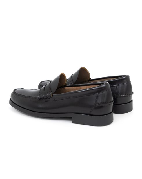 Schwarze Mokassins Befago aus 100% Leder
