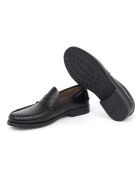 Schwarze Mokassins Befago aus 100% Leder
