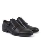 Monks 100% schwarzes Milamon-Leder