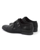 Monks 100% schwarzes Milamon-Leder